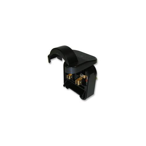 POWER CONNECTIONS - SCP.BLACK.5A - SCHUKO TO UK MAINS POWER PLUG BLACK/5A