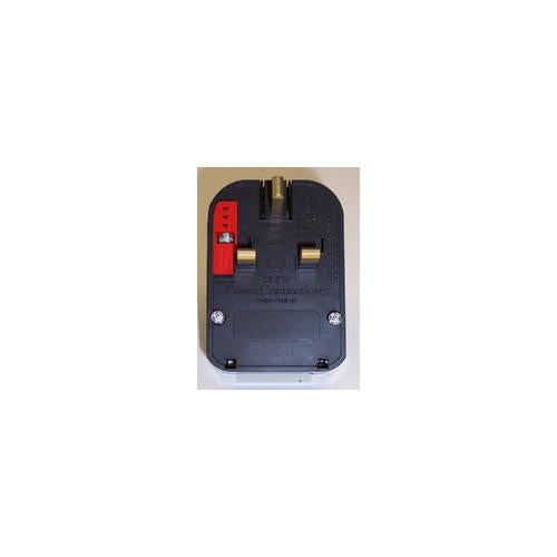 POWER CONNECTIONS - SCP3.BLACK.5A - SCHUKO TO UK MAINS POWER PLUG BLACK/5A