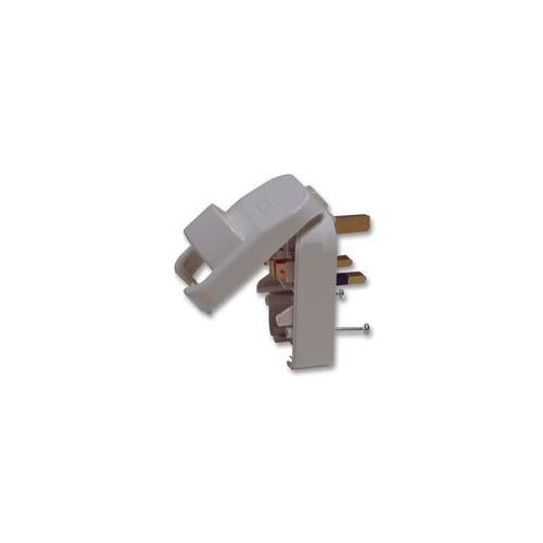 POWER CONNECTIONS - SCP3.WHITE.13A - SCHUKO TO UK MAINS POWER PLUG WHITE/13A