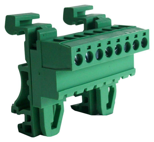 5.08mm Pluggable DIN Rail Horizontal PCB Terminal Block, 8 Poles, 42mm - CAMDENBOSS