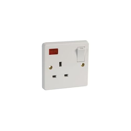 CRABTREE - 4304/3D - 1 GANG SINGLE POLE SWITCHED SOCKET