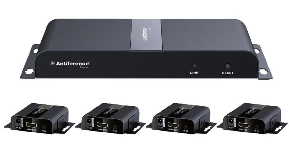 1 X 4 HDMI EXTENDER OVER SINGLE CAT 6 - ANTIFERENCE