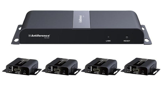 1 X 4 HDMI EXTENDER OVER SINGLE CAT 6 - ANTIFERENCE