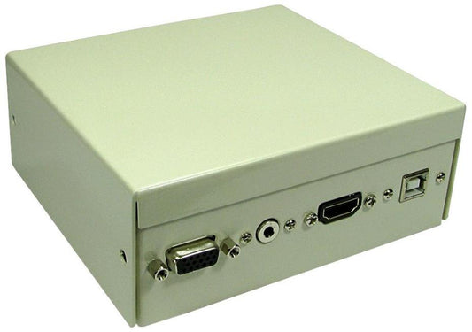 4 Port Multimedia Connection Box, HDMI VGA 3.5mm USB - UNBRANDED