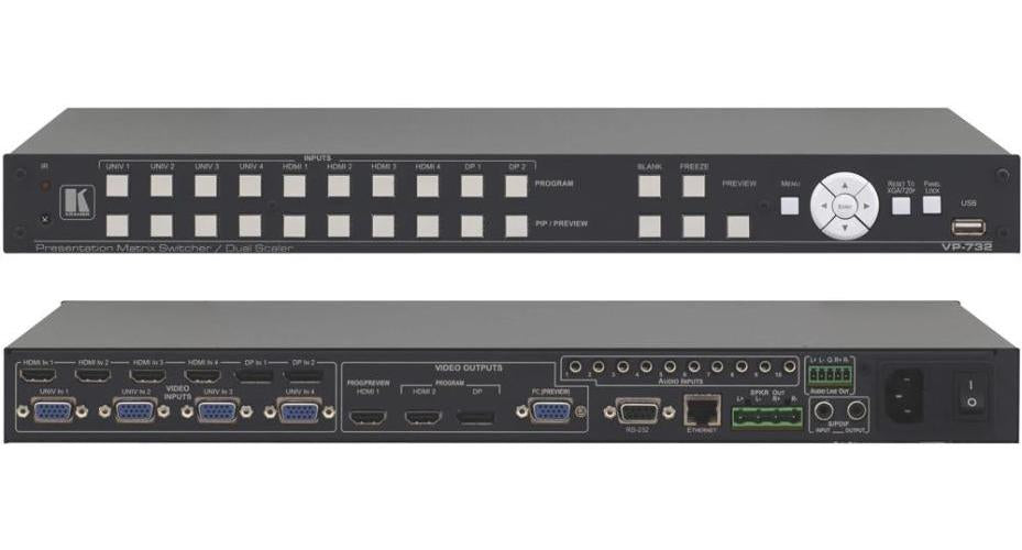 10 Input 4K Presentation Switcher/Dual Scaler - KRAMER – Rapidwarehouse