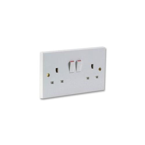 PRO ELEC - 9798 - SOCKET TWIN SWITCHED DOUBLE POLE