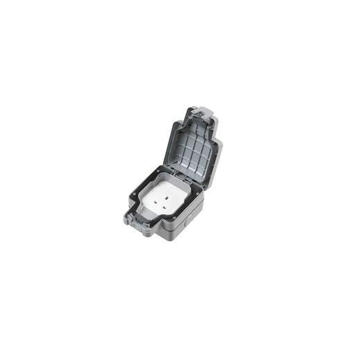 MK (ELECTRIC) - K56480GRY - 13A 1 GANG IP66 OUTDOOR UNSWITCHED SOCKET