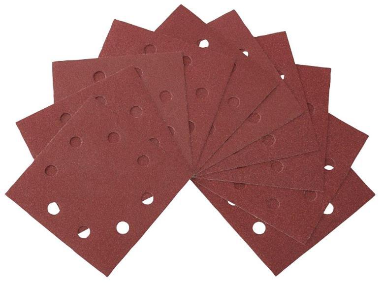 1/4 Sanding Sheets Punched 115 x 115mm 240 Grit - 10 Pack - DEWALT