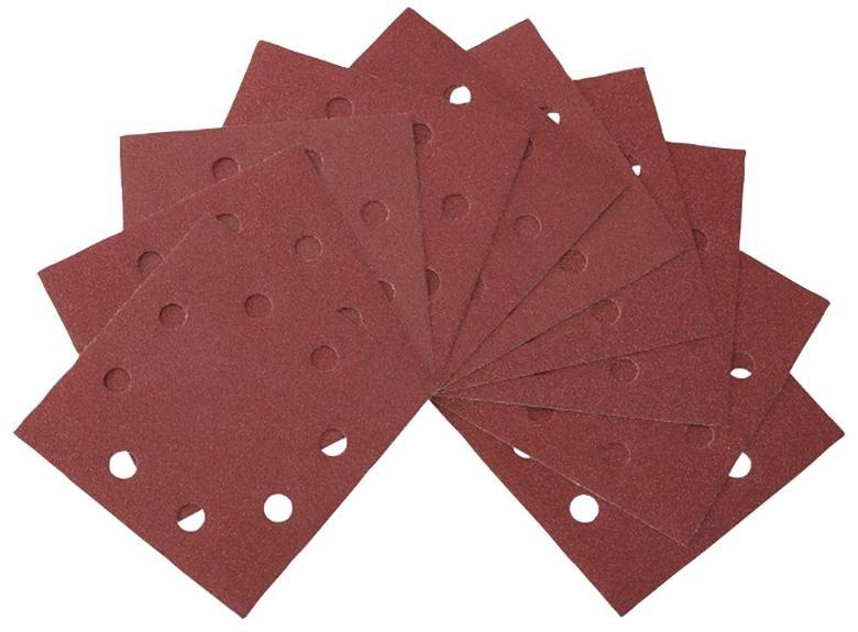 1/4 Sanding Sheets Punched 115 x 115mm 80 Grit - 10 Pack - DEWALT
