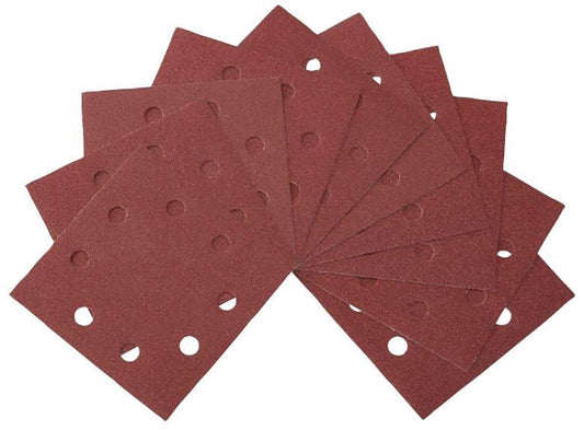 1/4 Sanding Sheets Punched 115 x 115mm 80 Grit - 10 Pack - DEWALT