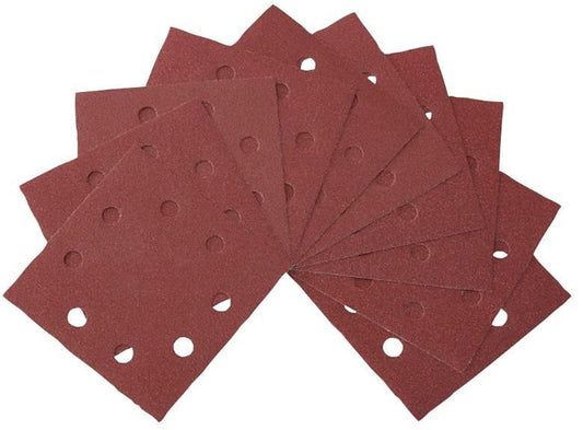 1/4 Sanding Sheets Punched 115 x 115mm 60 Grit - 10 Pack - DEWALT