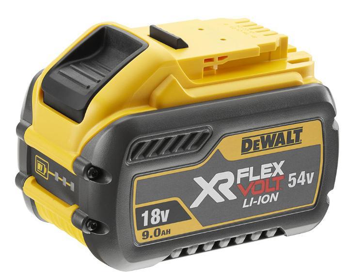 54V 9.0Ah LI-Ion XR FlexVolt Power Tool Battery - DEWALT