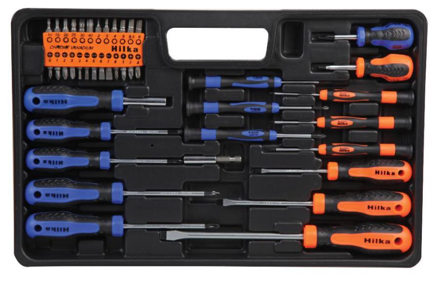 42 Piece Screwdriver &amp; Bit Set - HILKA TOOLS