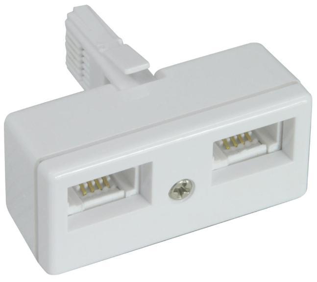 Double Telephone Adaptor - 4 Wire - ELECTROVISION