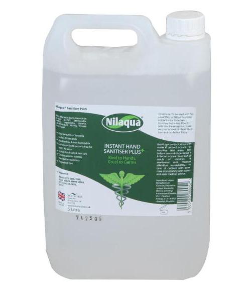 5L Alcohol Free Hand Sanitiser - NILAQUA