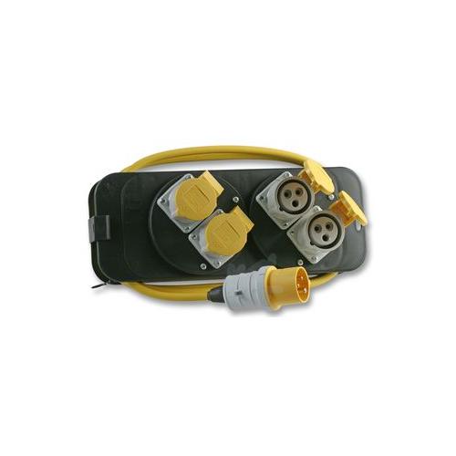 POWER DISTRIBUTORS, SPLITTER BOX 110V 4 SKTS , BRENNENSTUHL , 1151413