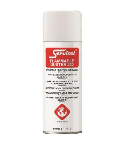 Flammable Air Duster 230, 110ml - SERVISOL