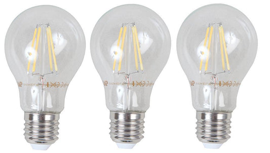 4W Clear GLS LED Filament Lamp, E27, Warm White - UNBRANDED