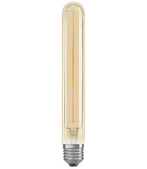 4W Vintage Filament LED Tubular Lamp, E27, Extra Warm White - OSRAM