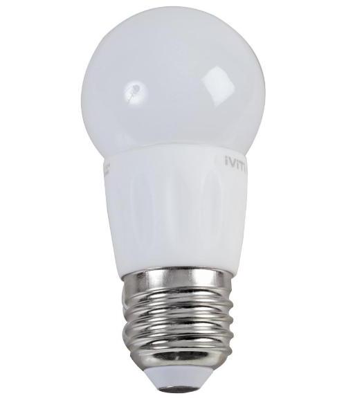 4W Dimmable Frosted LED Golf Ball Lamp, E27, 4000K - UNBRANDED