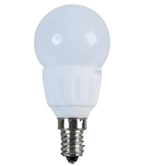 4W Dimmable Frosted LED Golf Ball Lamp, E14, 4000K - UNBRANDED