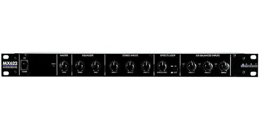 6 Channel Rackmount Stereo Mixer with EQ/EFX Loop - ART