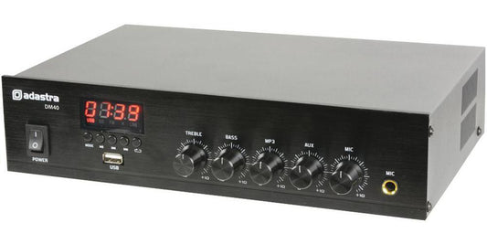 100V Mixer Amp with USB/FM and Bluetooth - 40W - ADASTRA
