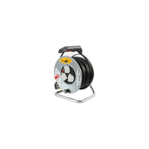 BRENNENSTUHL - 1198113 - POWER CORD EXTENSION CABLE REEL 25M 3 SOCKETS