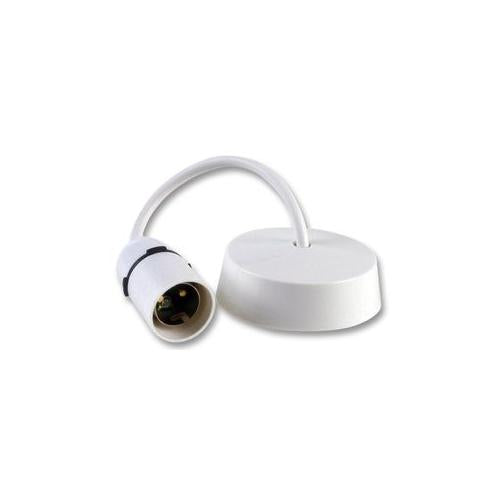 PENDANT SHORT SKIRT 6" T2 BC LIGHT FITTING , PRO ELEC , 1735-6"T2