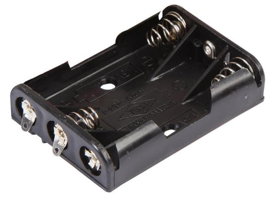 3x AAA Battery Holder Coil Spring Contact, Flat Solder Tag - PRO POWER