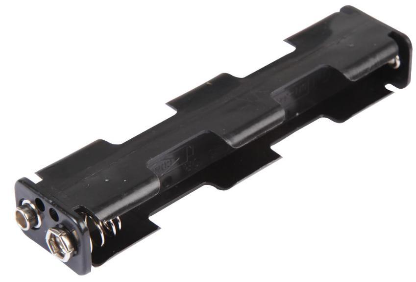 4x AA Battery Holder Coil Spring Contact, Long Snap Fit - PRO POWER