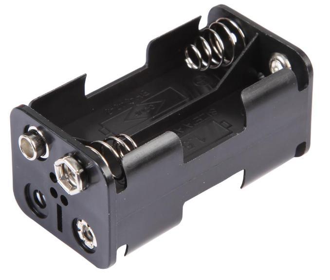 4x AA Battery Holder Coil Spring Contact, Snap Fit - PRO POWER