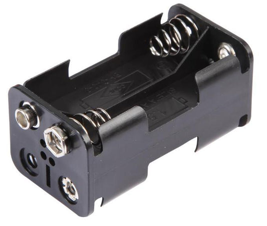 4x AA Battery Holder Coil Spring Contact, Snap Fit - PRO POWER