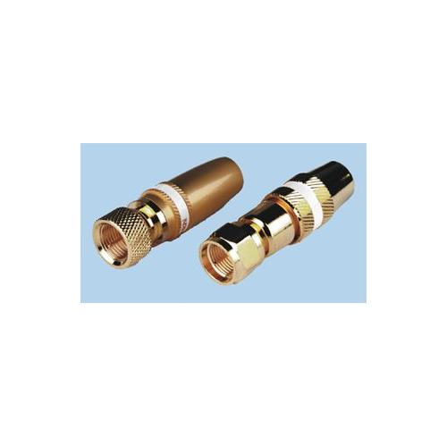 PRO SIGNAL - PSG01690 - F TYPE COAXIAL PLUG, CT100 YELLOW BODY
