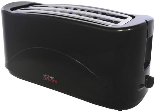 1300W 4 Slice Toaster, Black - KITCHEN PERFECTED