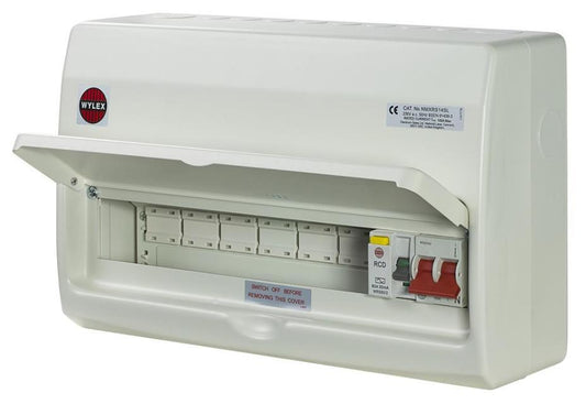 14 Way NMX Split Load Metal Consumer Unit - WYLEX