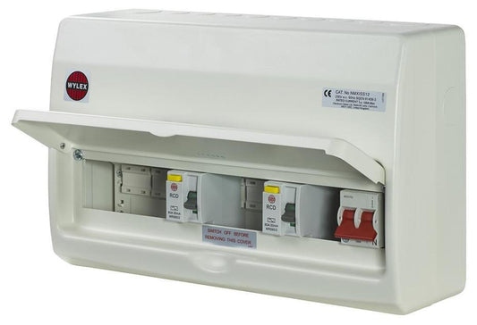 12 Way NMX Dual RCD Metal Consumer Unit - WYLEX