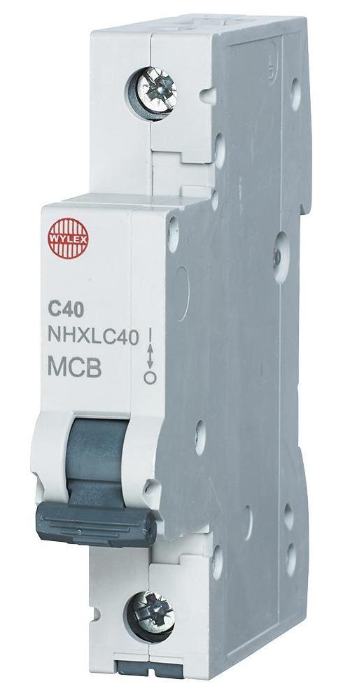 40A Single Pole C Curve MCB - WYLEX