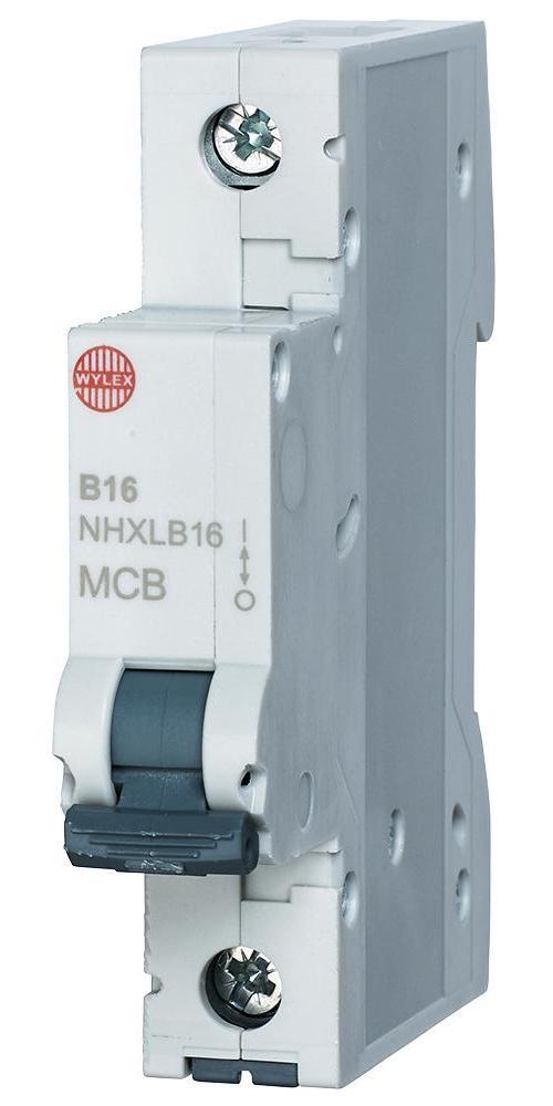 16A Single Pole B Curve MCB - WYLEX