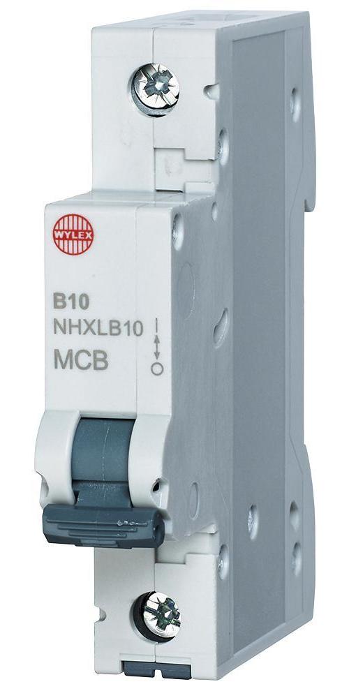 10A Single Pole B Curve MCB - WYLEX