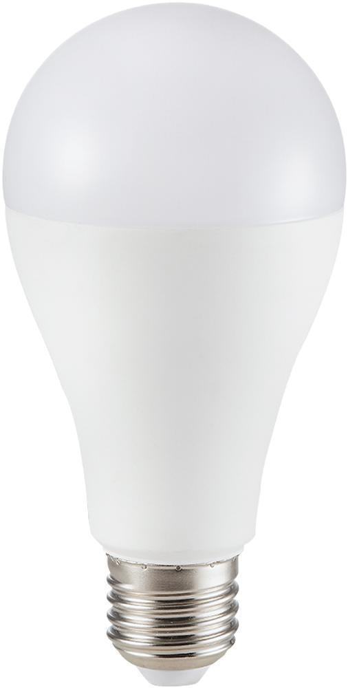 15W Frosted GLS LED Lamp, E27, Warm White - V-TAC