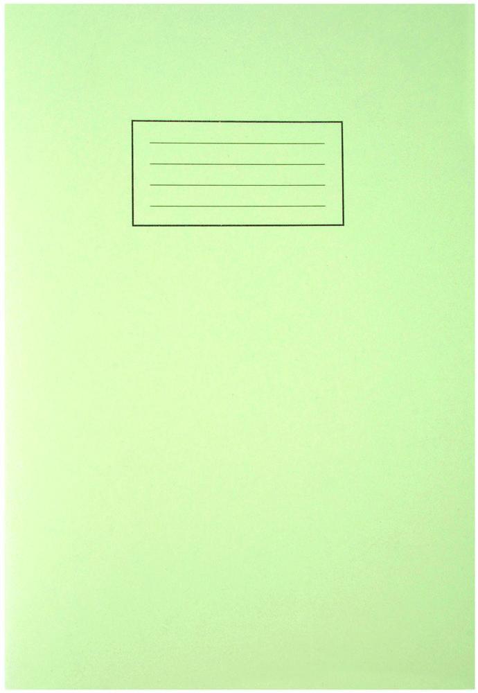 A4 Lined Green Exercise Book - 80 Pages - SILVINE