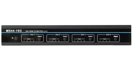 4x4 4K UHD HDMI Matrix Switch with Audio De-Embedding - SY ELECTRONICS