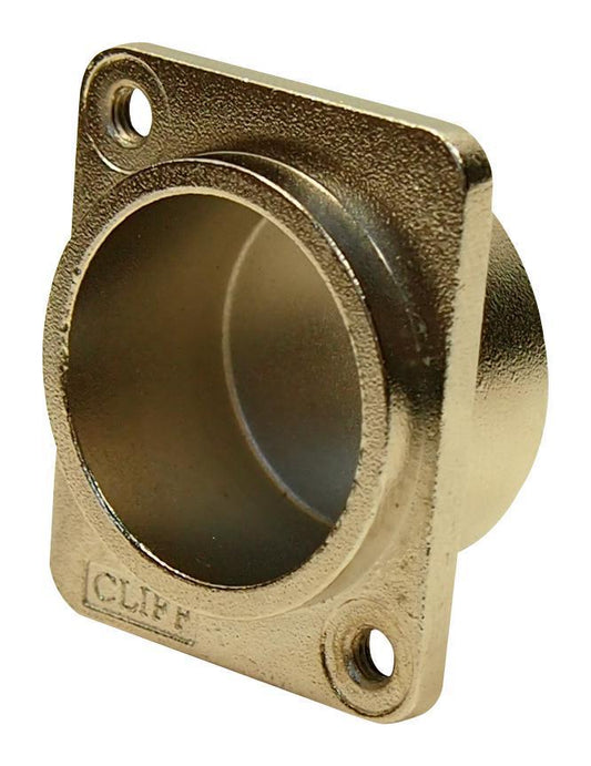 12mm Metal Recess Plate, Plain Holes - CLIFF ELECTRONIC COMPONENTS