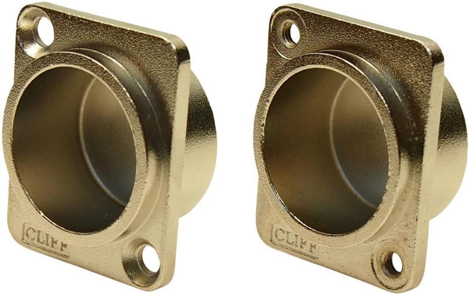12mm Metal Recess Plate, Countersunk Holes - CLIFF ELECTRONIC COMPONENTS