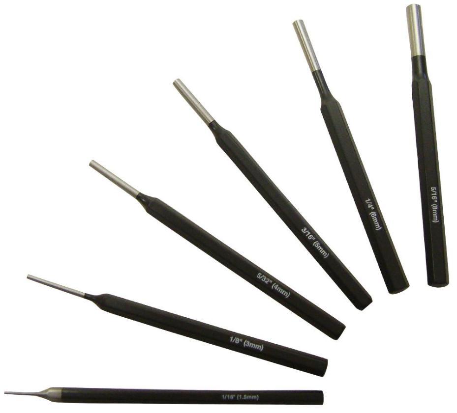 6 Piece Parallel Pin Punch Set - ROUGHNECK