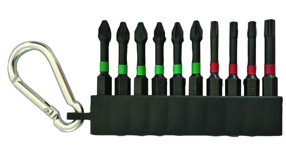 50mm Screwdriver Impact Bits Set, 10PC - DURATOOL