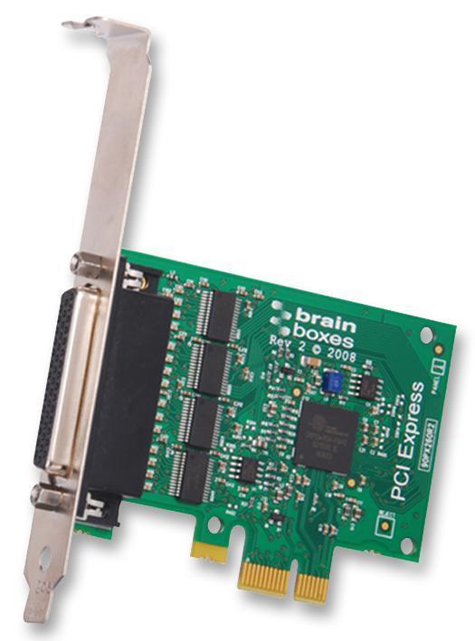 4 PORT RS232 PCI-EXPRESS SERIAL CARD - BRAINBOXES