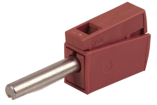 4mm Banana Plug With Cage Clamp Cable Termination, Red, 28 to 14AWG - WAGO
