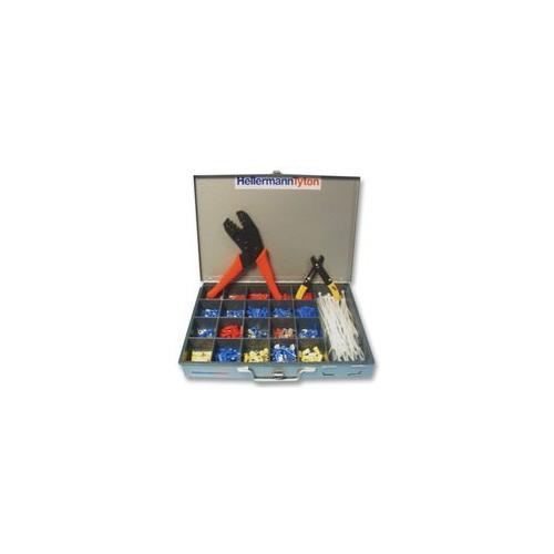 HELLERMANN TYTON - A801632T - TERMINAL KIT, CRIMP AND CABLE TIES 630 PIECE